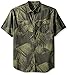 Sean John Men's Big and Tall Short Sleeve Printed Linen Shirt