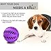 Toy Ball for Dogs [Dental Treat][Bite Resistant] Jakpak Durable Non-Toxic Strong Tooth Cleaning Dog Toy Balls for Pet Training/Playing/Chewing,Soft Rubber,Bouncy,Tennis Ball Size 2.8 Inch