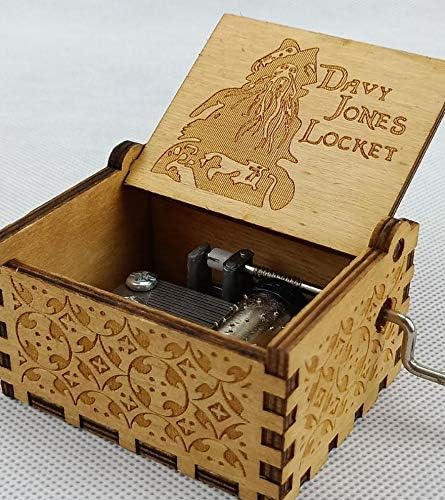 Decorative Collectibles Pirates Of The Caribbean Davy Jones Wood Phonograph Wind Up Music Box Collectibles