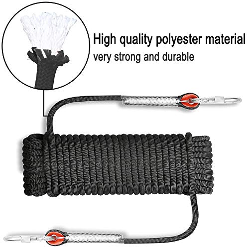 Outdoor-Kletterseil Durchmesser 10mm Statisches Kletterseil im Freien, Hochfestes Sicherheitsseil Geflochtenes Nylonseil… – Bild 5