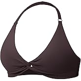 YEOREO Halter Sports Bras for Women Low Impact Removable Padded Adjustable Deep V Bra Seamless Workout Gym Crop Tops