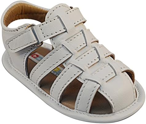 Bobblekids Baby Boys White Sandal Leather Shoes Thomas 3.5 M