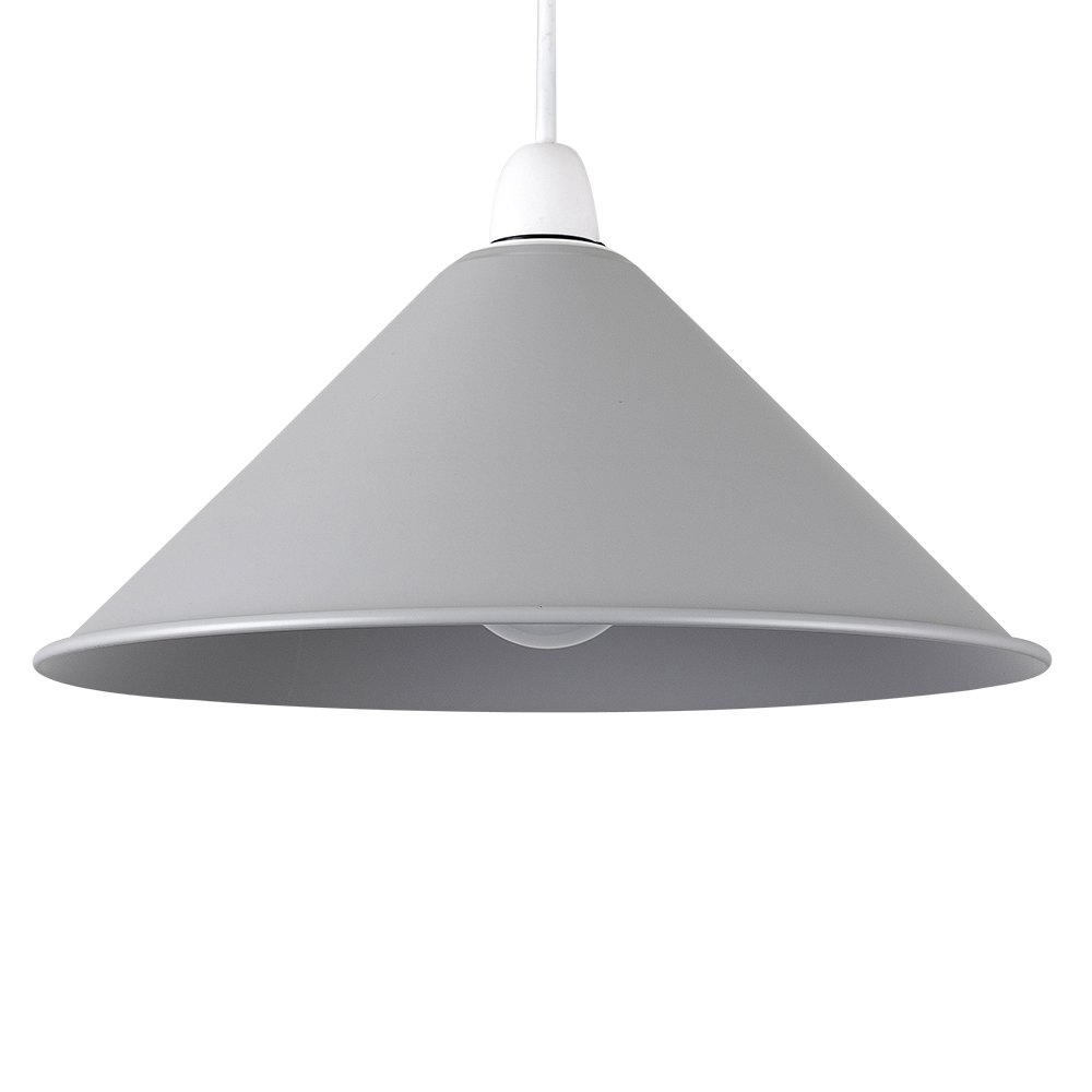 Retro Style Coolie Tapered Metal Ceiling Pendant Light Shade in a Gloss