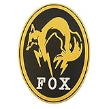 Metal Gear Solid Fox Hound Ground Zeroes PS4 Xbox Cosplay PVC 3D Touch Fastener Patch