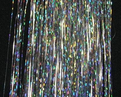 20" Hair Tinsel 100 Strands - Sparkling Silver