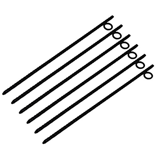 Grip 6 pc Rebar Metal Stake with Loop