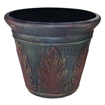 Nudell - Recipiente para árbol de Fibra de Vidrio, Mahogany, 14 Pulgadas, 1