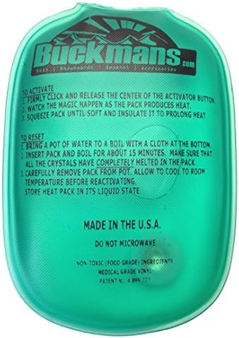 Hotshotz 3x5 Re-Usable Hand Warmer - Buckmans Logo