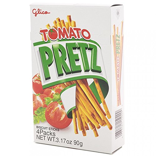 Glico Pretz Snack, Tomato, 3.17 Ounce (Pack of 10)