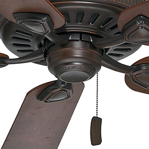 Casablanca 60 in. Traditional Ceiling Fan in Brushed Cocoa with Dark Walnut Veneer Blades (Certified Refurbished)