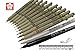 Sakura Pigma Micron fineliner pens 12 piece, Full range drawing set black with professional brush and Gelly roll White