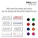 Custom Self Inking Rubber Stamp - Up to 4 Lines of Text - Choose from 15 Ink Colors - Medium Size