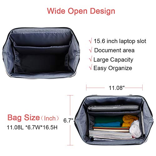 image for Lekebaby Lekesky Laptop Backpack 15.6 Inch Work Laptop Backpack Comput