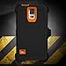 Galaxy S5 Case, ToughBox [Armor Series] [Shock Proof] [Black | Orange] for Samsung Galaxy S5 Case [Built in Screen Protector] [With Holster & Belt Clip] [Fits OtterBox Defender Series Belt Clip]