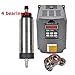 1.5KW 2HP Spindle Motor and VFD Set, Air Cooled Er11 CNC Spindle with Matching Variable Frequency Drive Inverter 220V