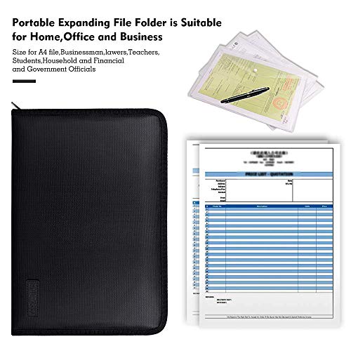 Expanding File Folder Important Document Organizer Fireproof Document