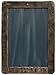 CWI Gifts Large Distressed Slate Blackboard with Stained Wooden Frame, 8.5 x 12.5-Inches