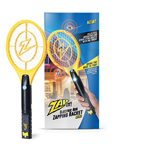 ZAP IT! Bug Zapper Rechargeable Bug Zapper Racket W/ Blue Light