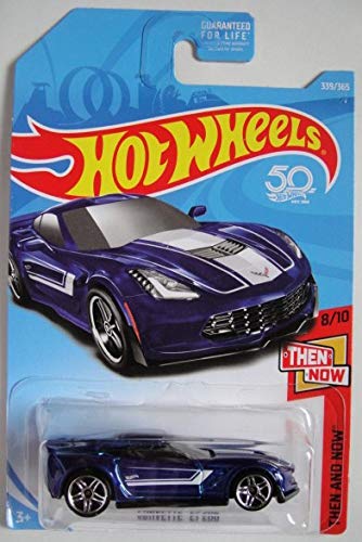 Hot Wheels 2018 Then And Now Corvette C7 Z06 339/365, Blue