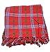 Red, Green, White and Purple Maasai Masai Shuka Shawl Scarf Beach Wrap Cover Up Tablecloth