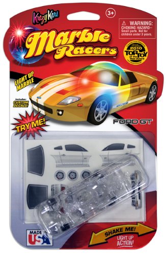 Skullduggery Krazy Kars Marble Racers, Light Up  Ford GT Tube Pack
