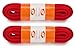 OrthoStep Round Athletic Red 54 inch Shoelaces 2 Pair Pack