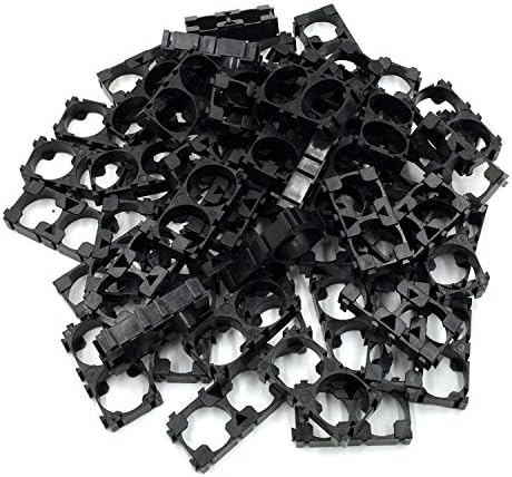 ABOSS 60 Pieces 18650 Lithium Battery 1x2 Cell Spacer Radiating Shell Plastic Holder Bracket DIY Battery Pack