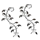 Hosley's Leaf 16-Inch Candle Holder Wall Sconce Plaque with Tea Lights (Set of 2) (Kitchen)