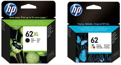 Hp 62xl Schwarz Druckerpatrone Hp 62 Farbe Druckerpatrone Amazon De Burobedarf Schreibwaren