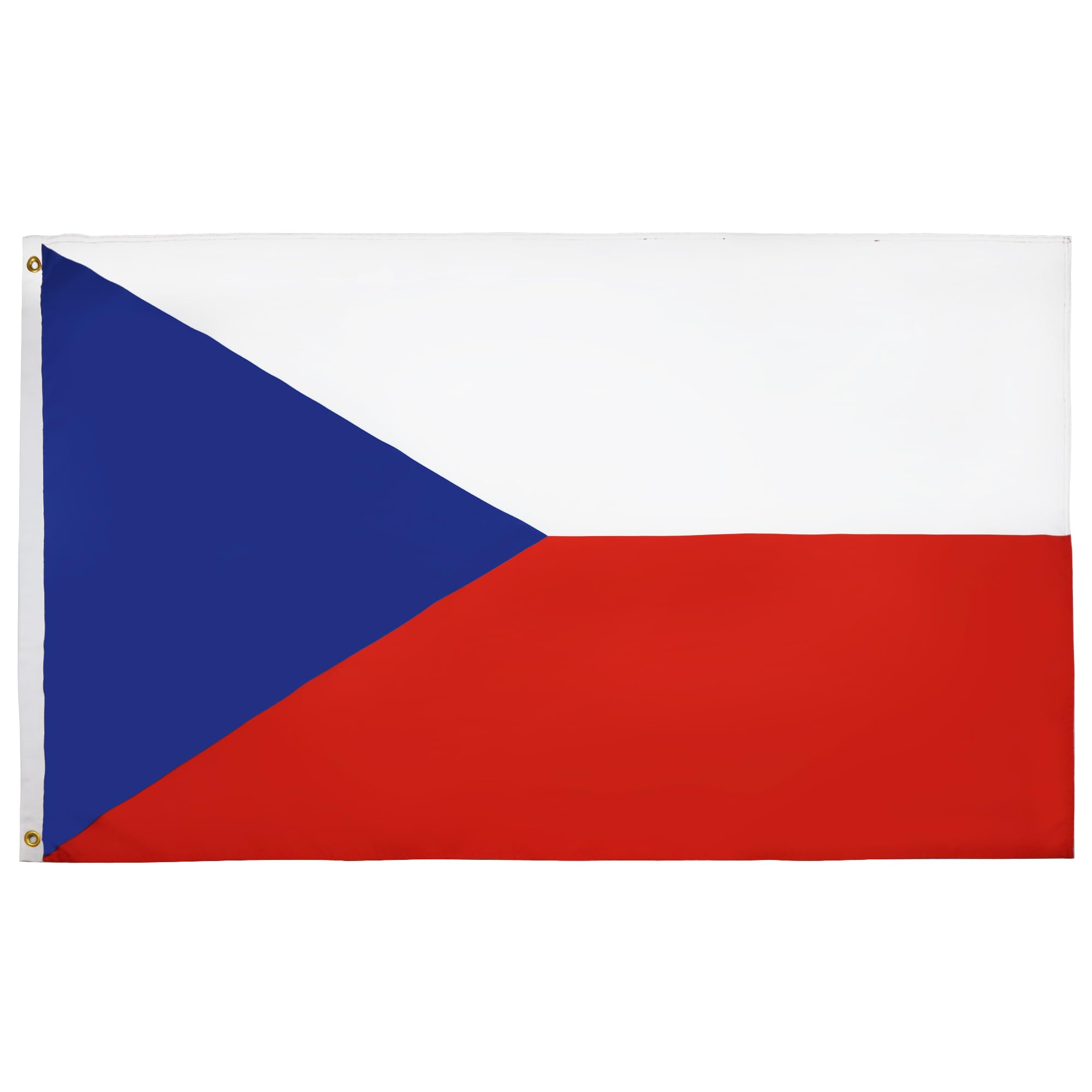 AZ FLAG - Czech Republic Flag - 3x5 Ft - Light Polyester Czech Banner with Two Brass Eyelets - Fade Resistant - Vivid Colors - 3' x 5' Feet - 150x90 Cm — image 1