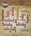 Sizzix 661181 Daily Words Script Thinlits Die Set by Tim Holtz (14/Pack)