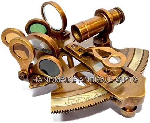 Solid Brass Sextant Nautical Maritime Astrolabe Marine Gift Ships Instrument