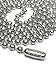 Dog Tag Surplus Ceiling Fan Pull Chain – 2 Pack 36-inches Stainless Steel Fan Pull Chain for Hanging Light Fixtures