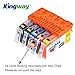 Kingway 5 Color 564 XL Compatible Ink Cartridge Replacement for 564XL 1 set Used in Photosmart 5520 6510 6520 7520 7525 D5460 D7560