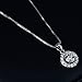 UMODE Jewelry 0.75 Ct Round Clear Cubic Zirconia CZ Halo Pendant Necklace 18