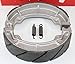 Hi-Caliber Powersports Parts Water Grooved Rear Brake Shoes with Springs compatible with the Honda ATC 200 200M 200S 200E 200ES BIG RED