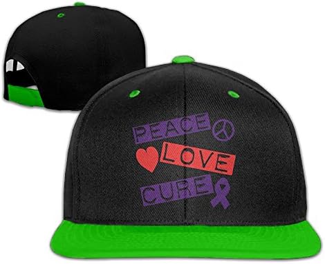DZZKMBGY Men Women Peace Love Cure Epilepsy Hip Hop Baseball Caps Snapback Hats