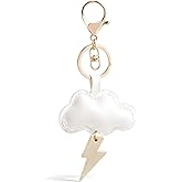 Angyape Cute Cloud Keychain Leather Bag Charms Purse Charms for Handbags Car keys Accessories Gifts for Women