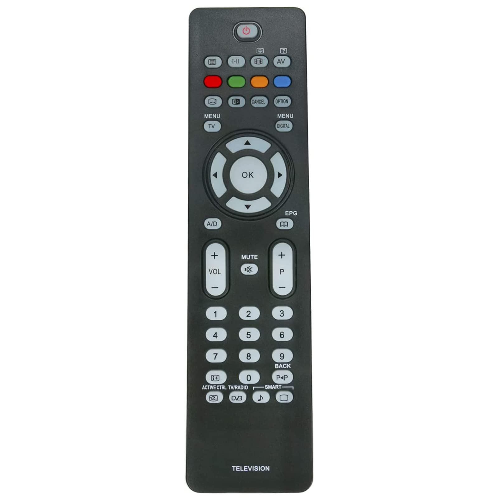 VINABTY RC2034301/01 Remplacement Remote Control fit for Philips TV 19PFL5522D 19PFL5602D 20HF5335D 32PFL5522D 37PFL5522D 50PFP5532D 52PFL7403D 20PFL5522D 23PFL5522D 26PFL3512D 26PFL5522D 32PFL3512D
