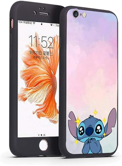 Amazon Co Jp Iphone6 Iphone7 8 Iphone6plus Iphone8plus 7plus Iphonex Xsケース 黒い 360 フルカバー ディズニー スティッチ キャラクター デザイン スマホケース 柔らかい Tpu カバー 耐衝撃 全方位 黒色 柔らかい Sdz 2 Iphone7 8 Sdz 1 家電 カメラ