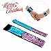 Mermaid Bracelet for Birthday Party Favors Christmas Gifts, Two-color Decorative Reversible Charm Sequins Slap Wristband Bracelet for Kids,Girls,Boys,Women (A(2 Pack), Blue-Pink)
