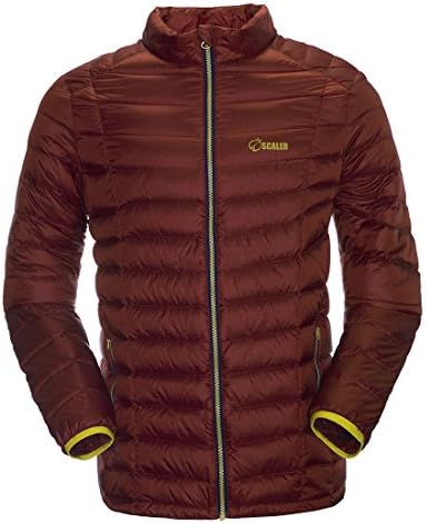 SCALER Men's Packable Lightweight Goose Down Jacket & Winter Coats Purplish Red S