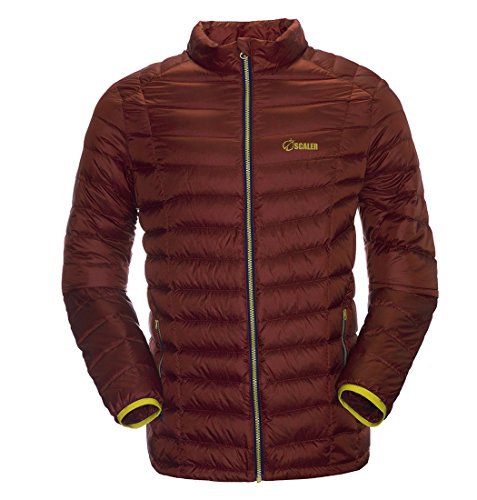 SCALER Men's Packable Lightweight Goose Down Jacket & Winter Coats Purplish Red S