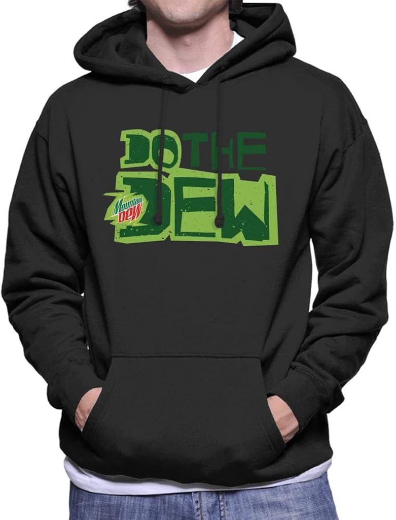 Mountain Dew Do The Dew Printed Style Men's Hooded Sweatshirt Amazon