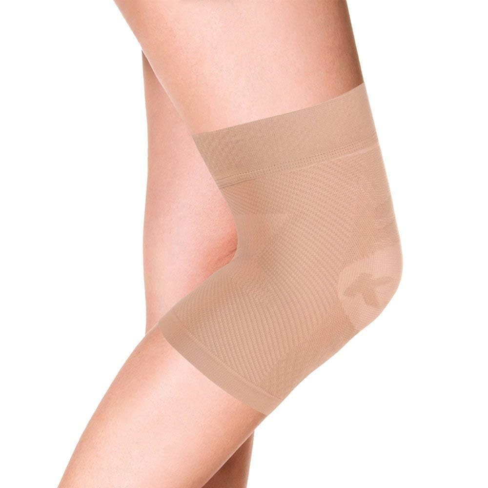 OrthoSleeve KS7 Knee Brace to relieve general knee pain, Patella tendonitis, Meniscus pain, arthritic knees, runners knee, ACL, MCL, Injury Recovery - XXL Natural