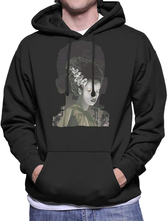 The Bride Of Frankenstein Head Men's Hooded Sweatshirt: Amazon.co.uk: Clothing