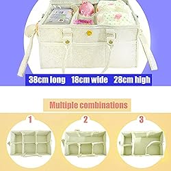 LEITOR Diaper Organizer,Easy to Clean and