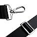 Hibate Nylon Replacement Messenger Bag Shoulder Strap Adjustable Belt Black - Chrome