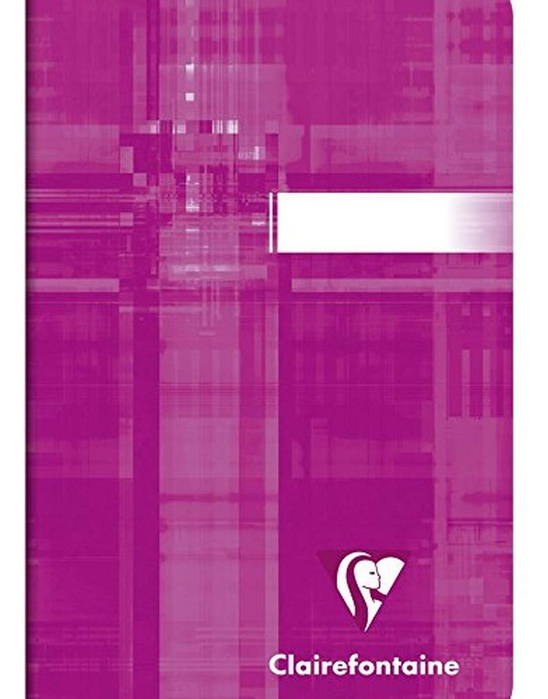 Clairefontaine 63592C - Set of 10 Stapled Notebooks - Dimensions: 9x14 cm - 96 Small Squares Pages - 90 g White Paper - Random Colour Laminated Card Cover