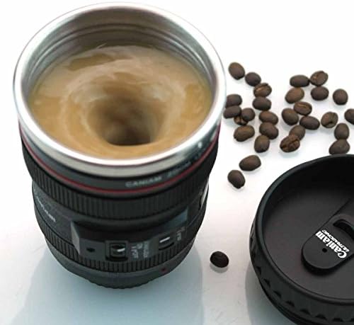 Ochoice Coffee Thermos Camera Lens Travel Coffee Mug with Stainless Steel Insulated Cup 300ML (bzmug)